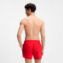 Bañador tipo shorts con logos repetidos