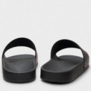 Chanclas con estampado de logos repetidos