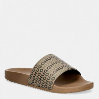 Chanclas con Estampado de Logos Repetidos  HUGO BOSS