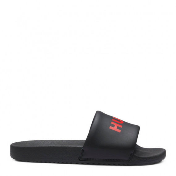 Chanclas con tira acolchada y logo en contraste