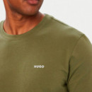 Camiseta de punto de algodón con logo estampado