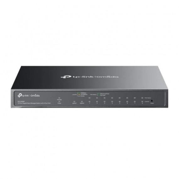 Switch TP-Link Gigabit de 10 Puertos (8 PoE+) con 1xSFP Semigestionable ES210GMP