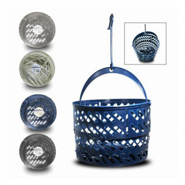 Cesta Redonda Extensible Urban Living con 24 Pinzas para Ropa