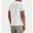 Camiseta Tommy Jeans chest blanco crema