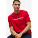 BRAND LOVE RWB GRAPHIC TEE MEDIUM RED