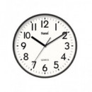 SAMI Reloj de Pared Analogico RSP-11633 Negro Silencioso