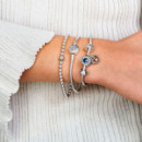 Pandora Pulsera Moments en plata de ley Corona Brillante con cadena de serpiente 599046C01