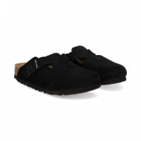 Zueco Plantilla Acolchada ante Negro  BIRKENSTOCK