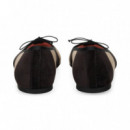 Bailarina  Nobuck Bicolor Marron  PRETTY BALLERINAS