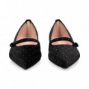 Mercedita Tercipelo Stras Negro  PRETTY BALLERINAS