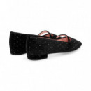 Mercedita Tercipelo Stras Negro  PRETTY BALLERINAS