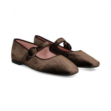 Mercedita Terciopelo Kaki  PRETTY BALLERINAS