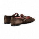Mercedita Terciopelo Kaki  PRETTY BALLERINAS