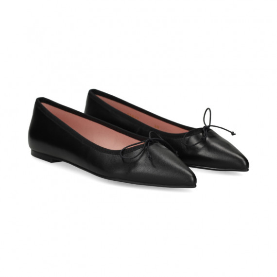 Bailarina Punta Piel Negro  PRETTY BALLERINAS