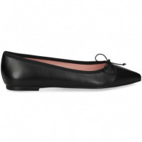 Bailarina Punta Piel Negro  PRETTY BALLERINAS