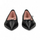 Bailarina Punta Piel Negro  PRETTY BALLERINAS