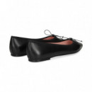 Bailarina Punta Piel Negro  PRETTY BALLERINAS