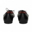 Bailarina Punta Piel Negro  PRETTY BALLERINAS