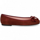 Bailarina Lazo Nobuck Burdeos  PRETTY BALLERINAS