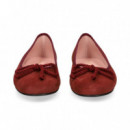 Bailarina Lazo Nobuck Burdeos  PRETTY BALLERINAS