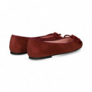 Bailarina Lazo Nobuck Burdeos  PRETTY BALLERINAS
