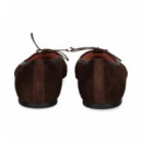 Bailarina Punta Nobuck Marron  PRETTY BALLERINAS