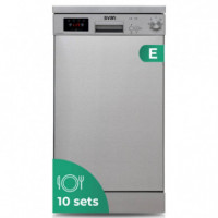 SVAN SJ104501EDX Lavavajillas 45CM 10 Sets 2 Bandejas Inox