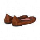 Bailarina Puntera Nobuck Marron  PRETTY BALLERINAS