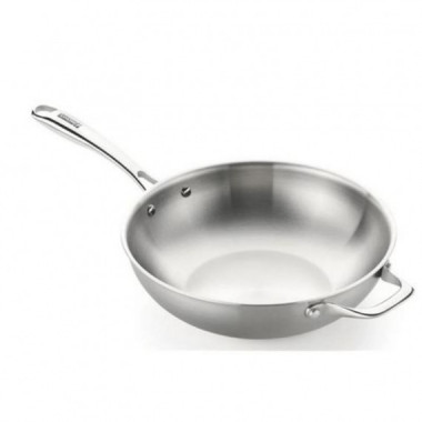 Wok Monix Planet Inox Triply de Acero Inoxidable 28 cm