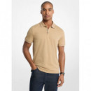Polo de Punto Liso de Algodón con Estampado Logotipo de MICHAEL KORS