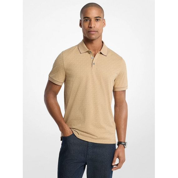 Polo de Punto Liso de Algodón con Estampado Logotipo de MICHAEL KORS