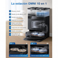 ECOVACS Deebot T50 Omni Gen 2ª Robot Aspirador y Fregasuelos con Autovaciado, 21.000 Pa y Control por Voz con Ia