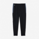 Jogger Lacoste negro banga lateral