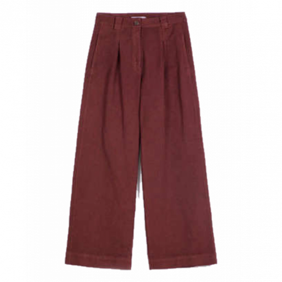 Pantalones mujer Pantalón BOBO CHOSES Pleated Twill Wide-Leg