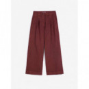 Pantalones mujer Pantalón BOBO CHOSES Pleated Twill Wide-Leg