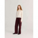Pantalones mujer Pantalón BOBO CHOSES Pleated Twill Wide-Leg