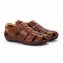 Pikolinos Sandalias planas con cierre adherente 06J-5433-leather