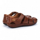 Pikolinos Sandalias planas con cierre adherente 06J-5433-leather
