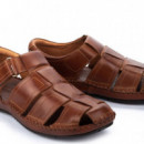 Pikolinos Sandalias planas con cierre adherente 06J-5433-leather