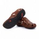 Pikolinos Sandalias planas con cierre adherente 06J-5433-leather