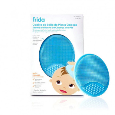 Cepillo De Ba&ntilde;o De Silicona Antibacteriana Para Beb&eacute; Frida Baby