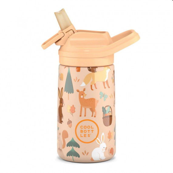 Botella Térmica Infantil Con Boquilla 350 Ml. Woodland Buddies Cool Bottles