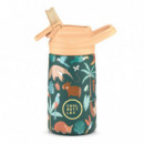 Botella Térmica Infantil Con Boquilla 350 Ml. Rainforest Refuge Cool Bottles