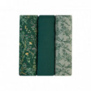 Set 3 Muselinas 75x75cm Kikkaboo