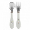 Set Cubiertos Inox 18m+ Chicco
