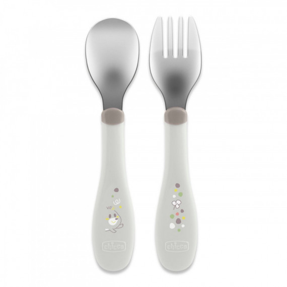Set Cubiertos Inox 18m+ Chicco