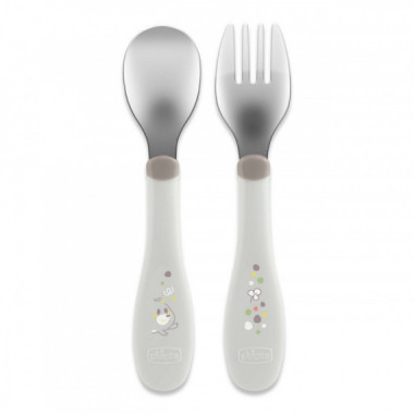 Set Cubiertos Inox 18m+ Chicco