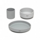Set Vajilla 3 Piezas Silicona Kiokids