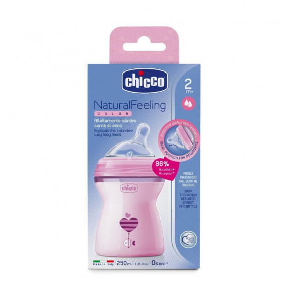 Biberón Natural Feeling Chicco +2m 250ml