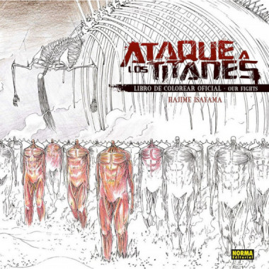 ATAQUE A LOS TITANES. LIBRO DE COLOREAR OFICIAL 01